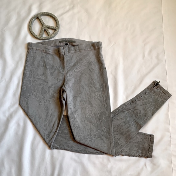 Joe’s Jeans Grey Monument Leggings Zip Ankle Sz L - Picture 1 of 8